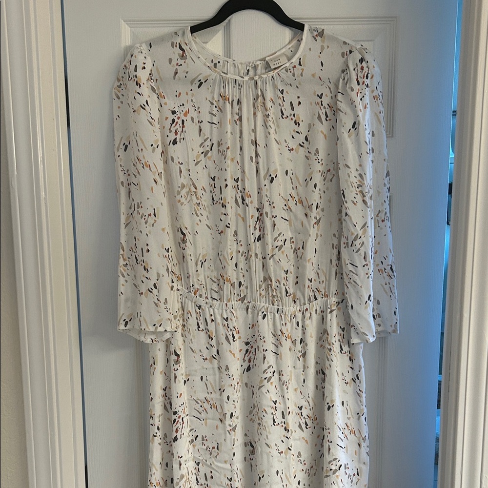 A New Day White Multicolor Patterned Dress